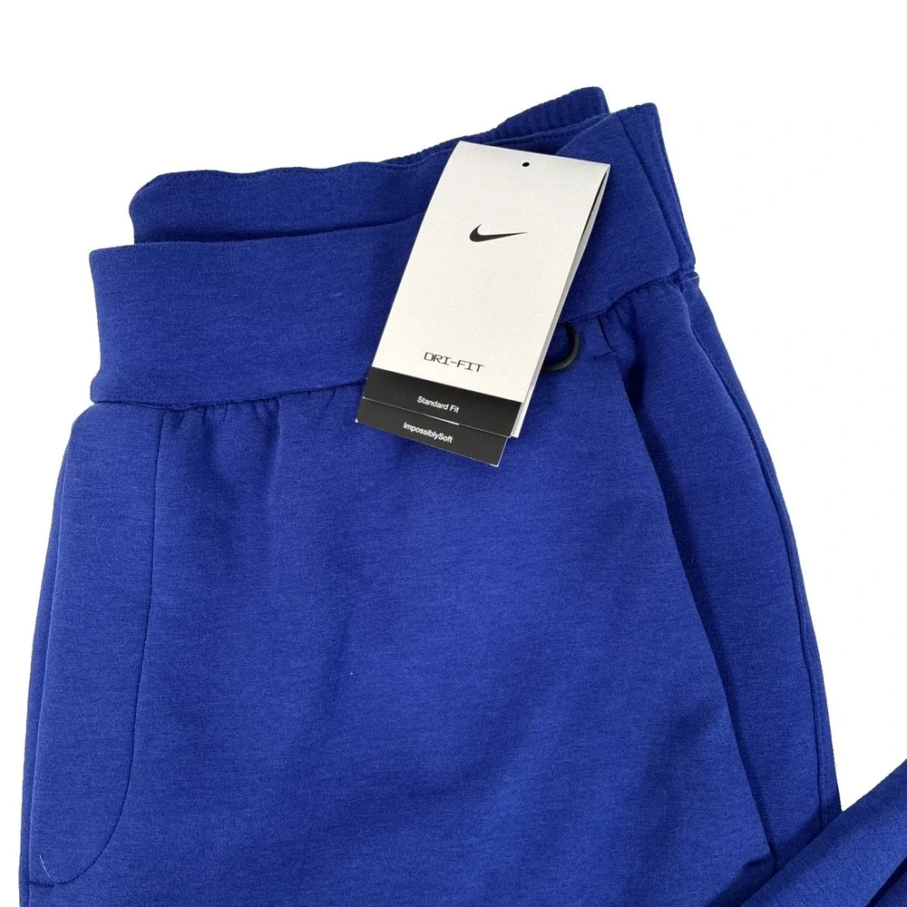 New Nike 24.7 Impossibly Soft Fleece Mens Pants Medium HQ6970 455 Blue NWT $110